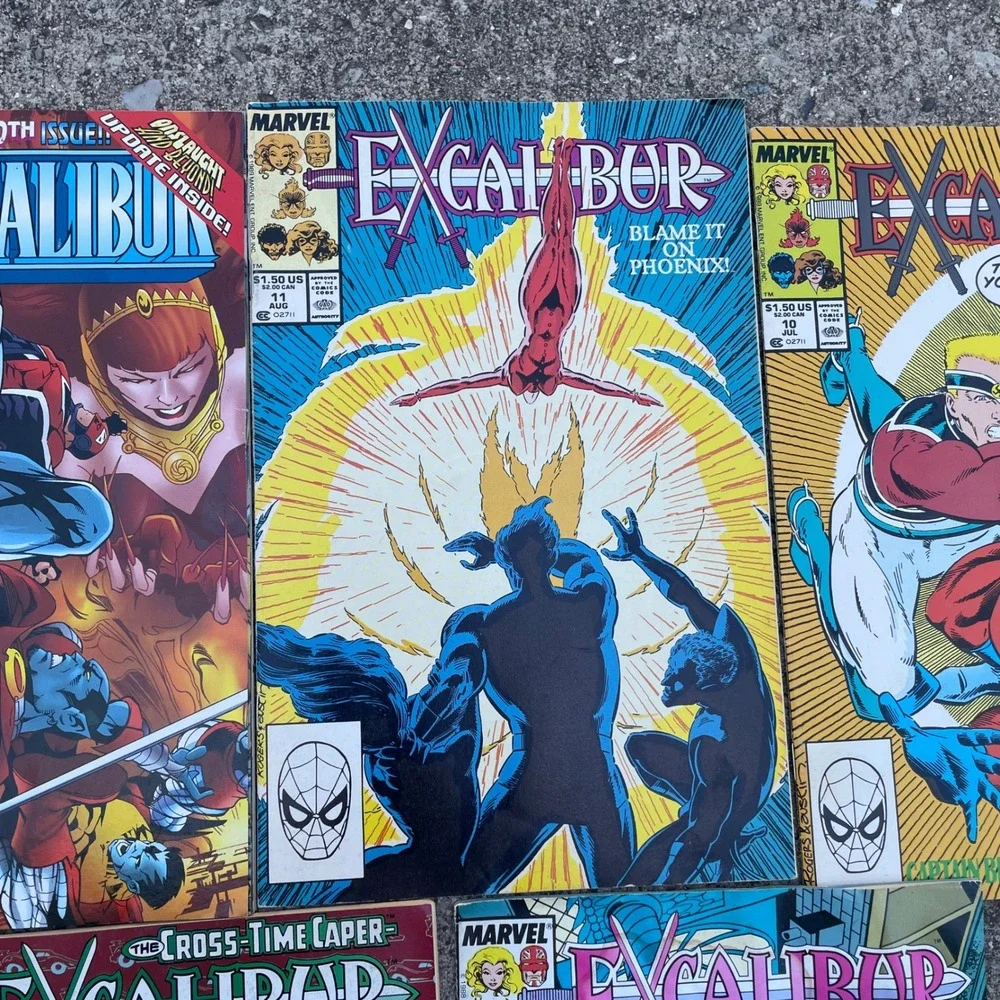 Excalibur Marvel‎ Comics Lot Of 5 Vintage Collectors Books